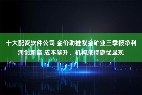 十大配资软件公司 金价助推紫金矿业三季报净利润创新高 成本攀升、机构减持隐忧显现