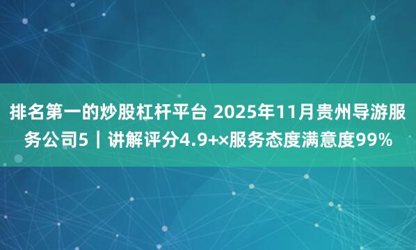 排名第一的炒股杠杆平台 2025年11月贵州导游服务公司5｜讲解评分4.9+×服务态度满意度99%